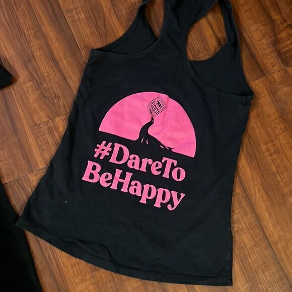 BRAND NEW Gosling T Shirt - Black TShirt, Pink Logo Writing, Bundled with Tank - Picture 4 of 5